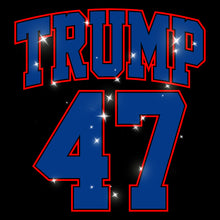 Load image into Gallery viewer, Trump 47 Blue Red | Glitter - GLI - 176
