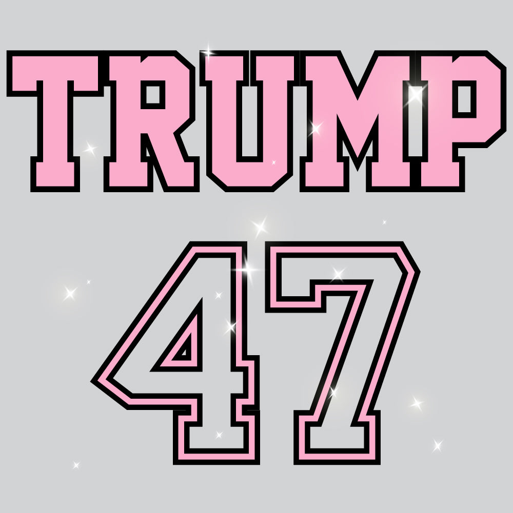Trump 47 Pink Pocket | Glitter - PK - GLI - 006