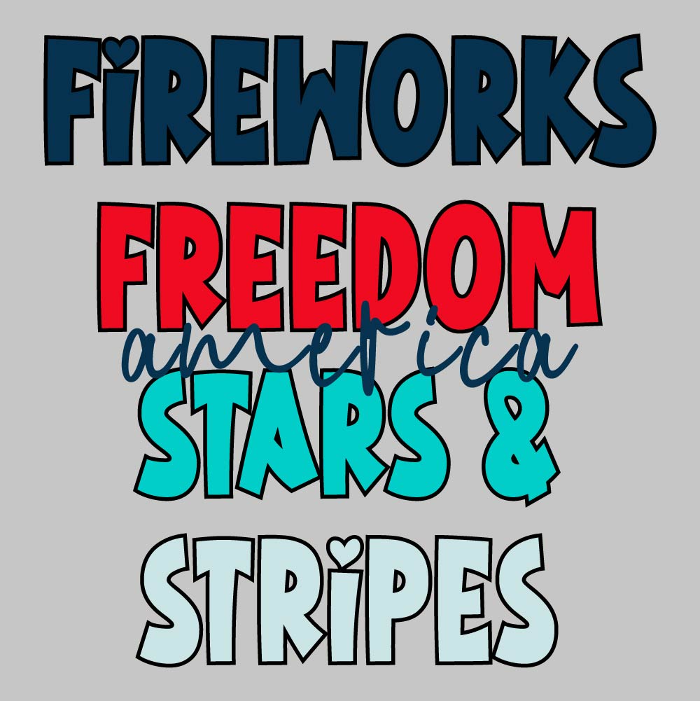 Fireworks Freedom Stars Stripes - USA - 421