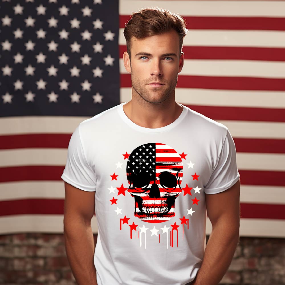 USA Flag Skull - USA - 390