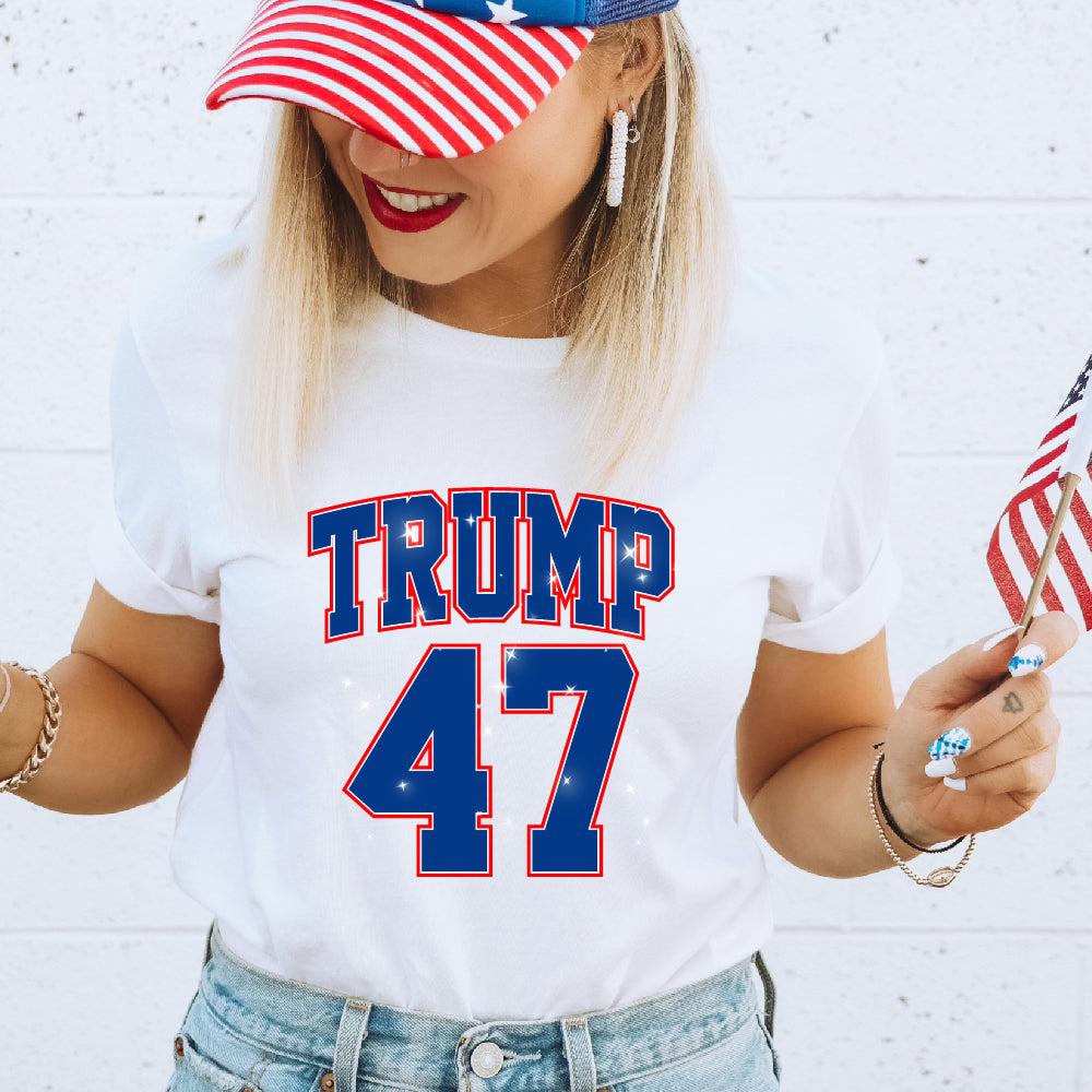 Trump 47 Blue Red | Glitter - GLI - 176