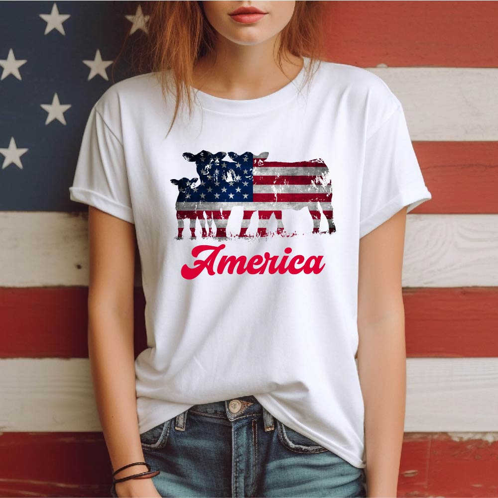 America Flag Bulls - USA - 437