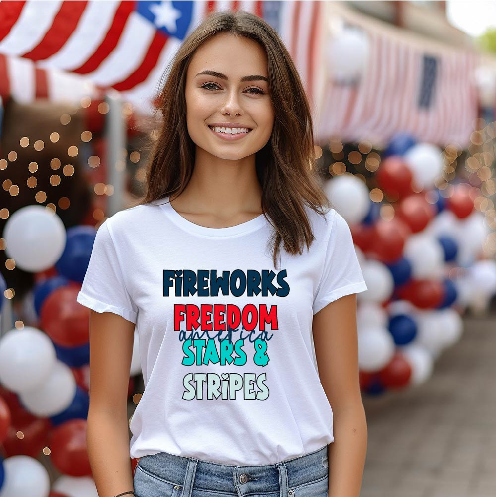 Fireworks Freedom Stars Stripes - USA - 421