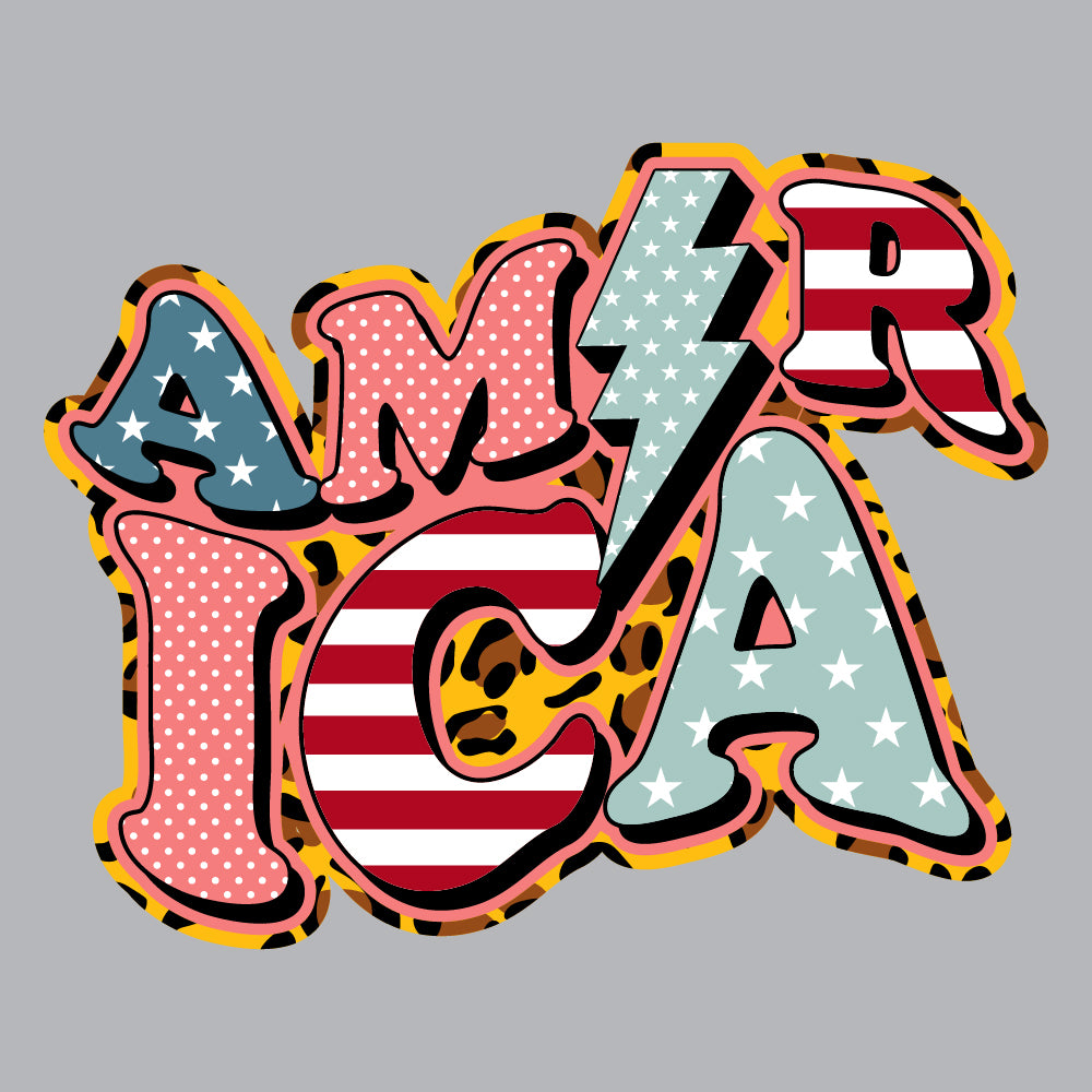 America in USA colors - USA - 284