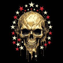 Load image into Gallery viewer, Golden Skull Stars Pocket - PK - USA - 041
