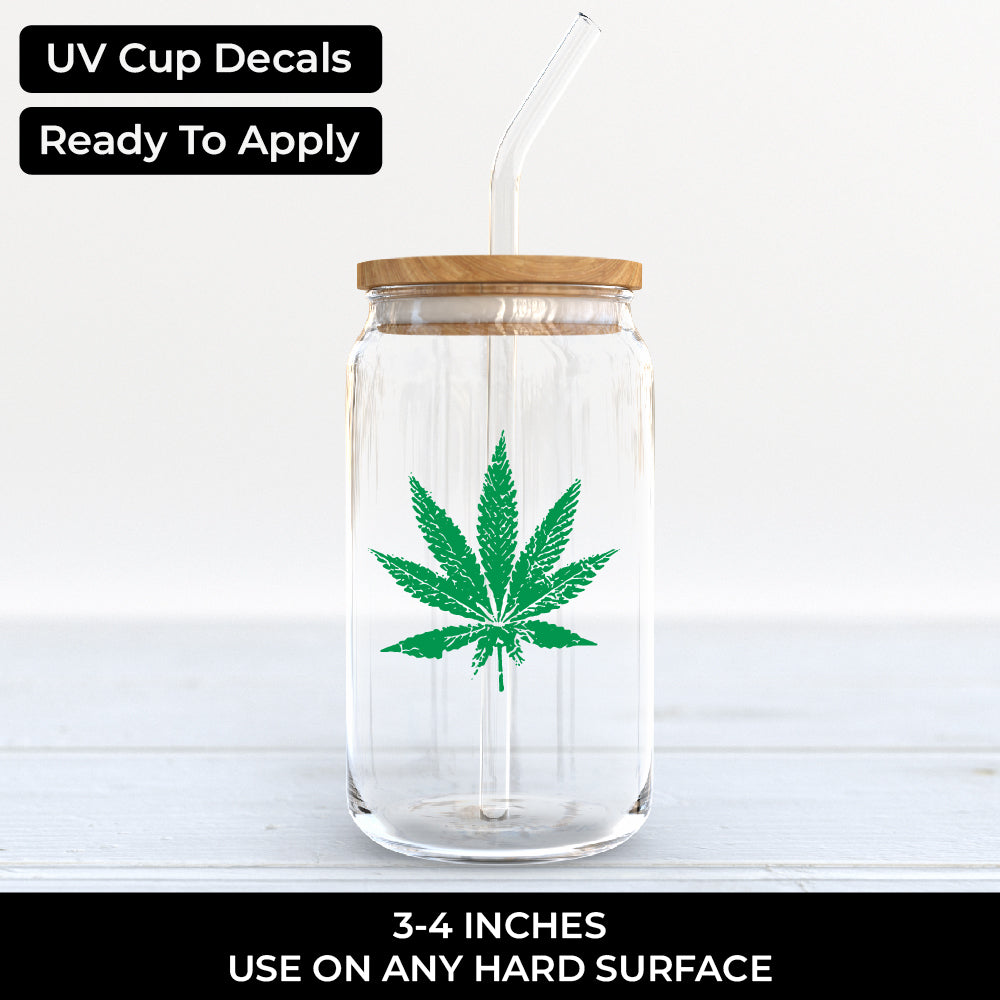 Cannabis leaf - UV - 094