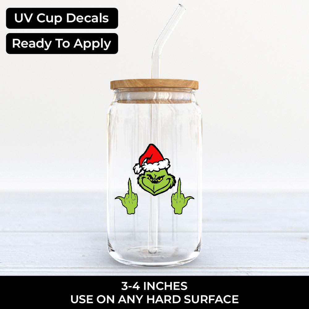 grinch giving middle finger - UV - 062