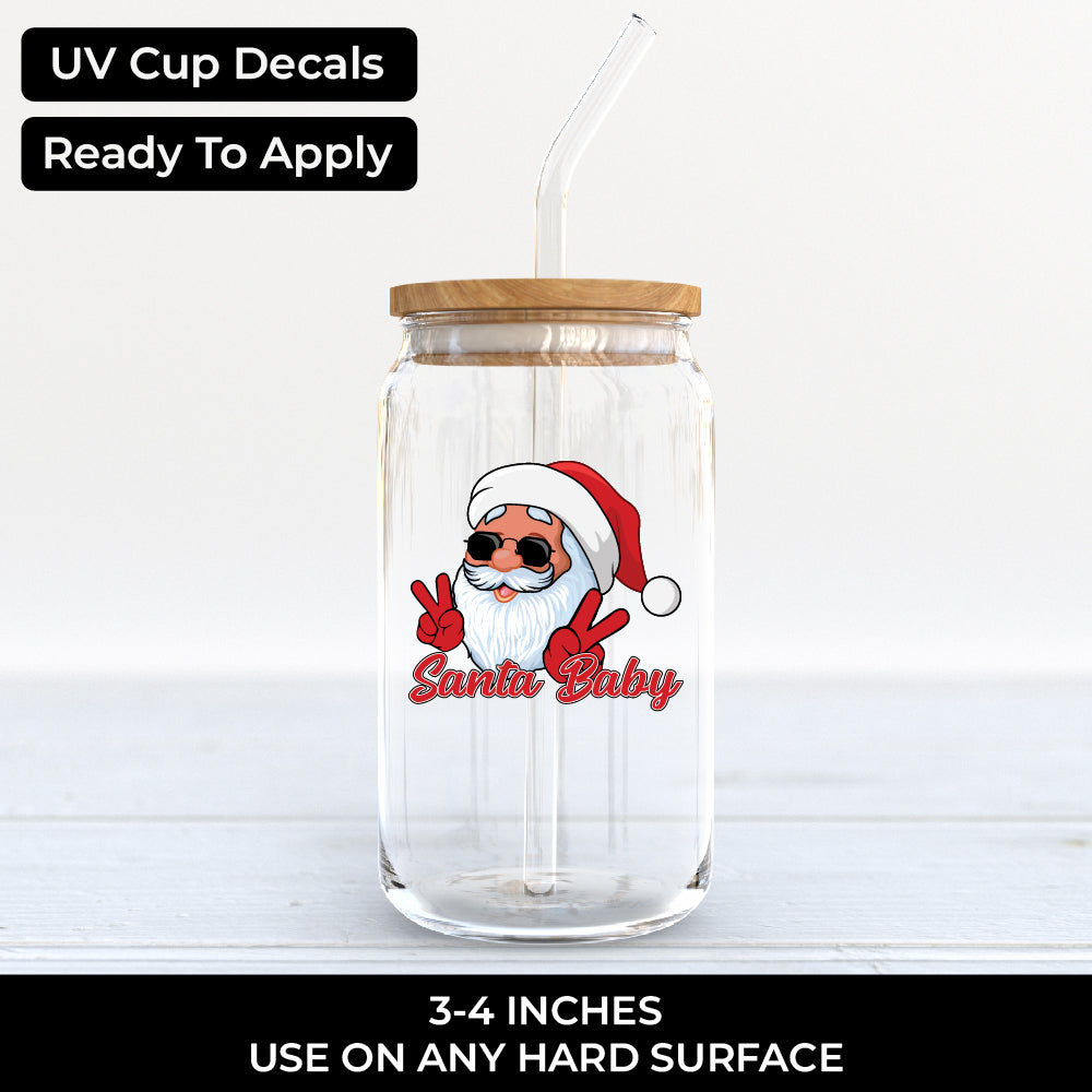 Santa baby with glasses - UV - 021