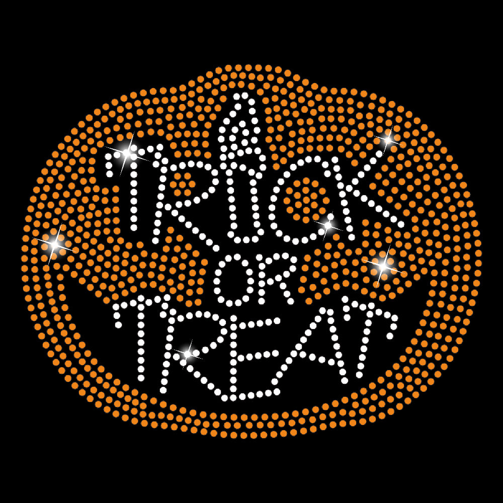 Trick Or Treat Pumpkin | Rhinestones - RHN - 128
