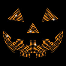 Load image into Gallery viewer, Pumpkin Face | Rhinestones - RHN - 123
