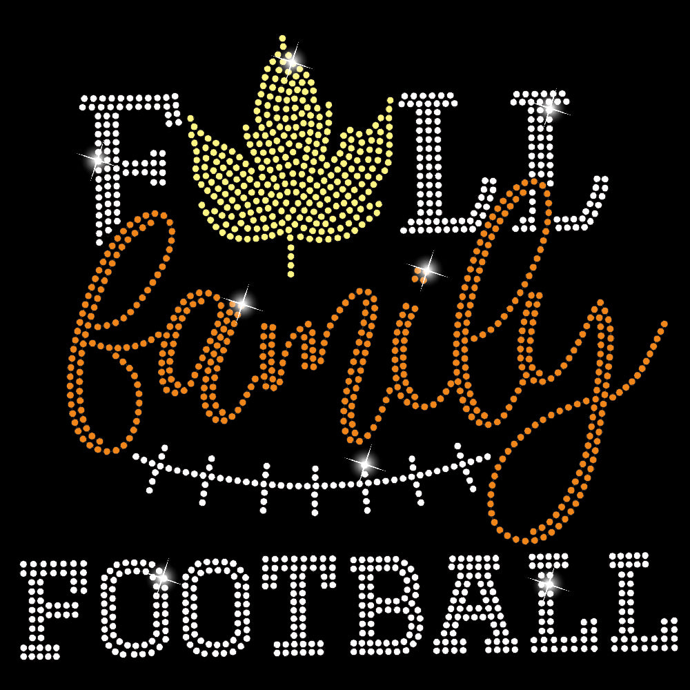 Fall Family Football | Rhinestones - RHN - 120