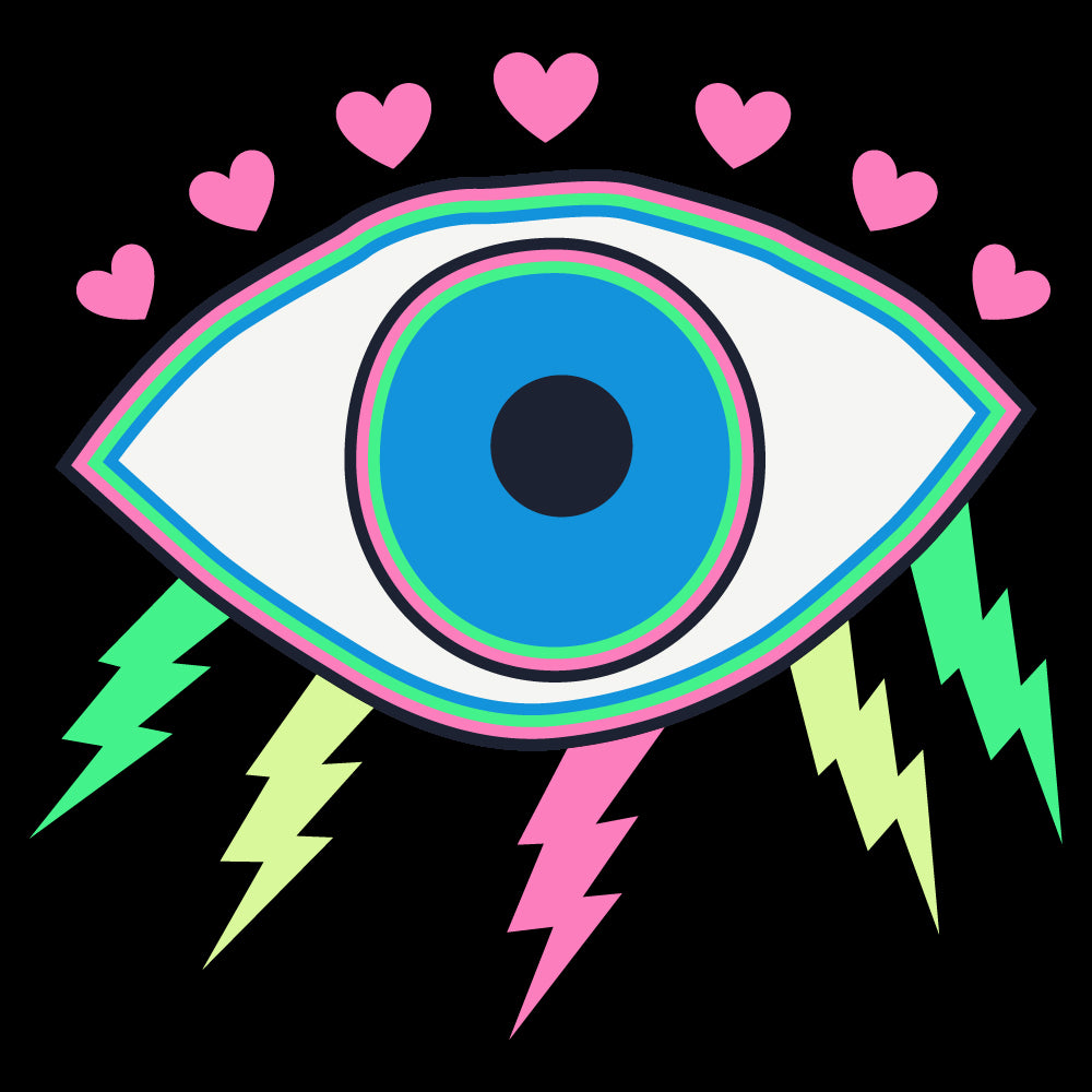 Blue Eye With Hearts - URB - 460