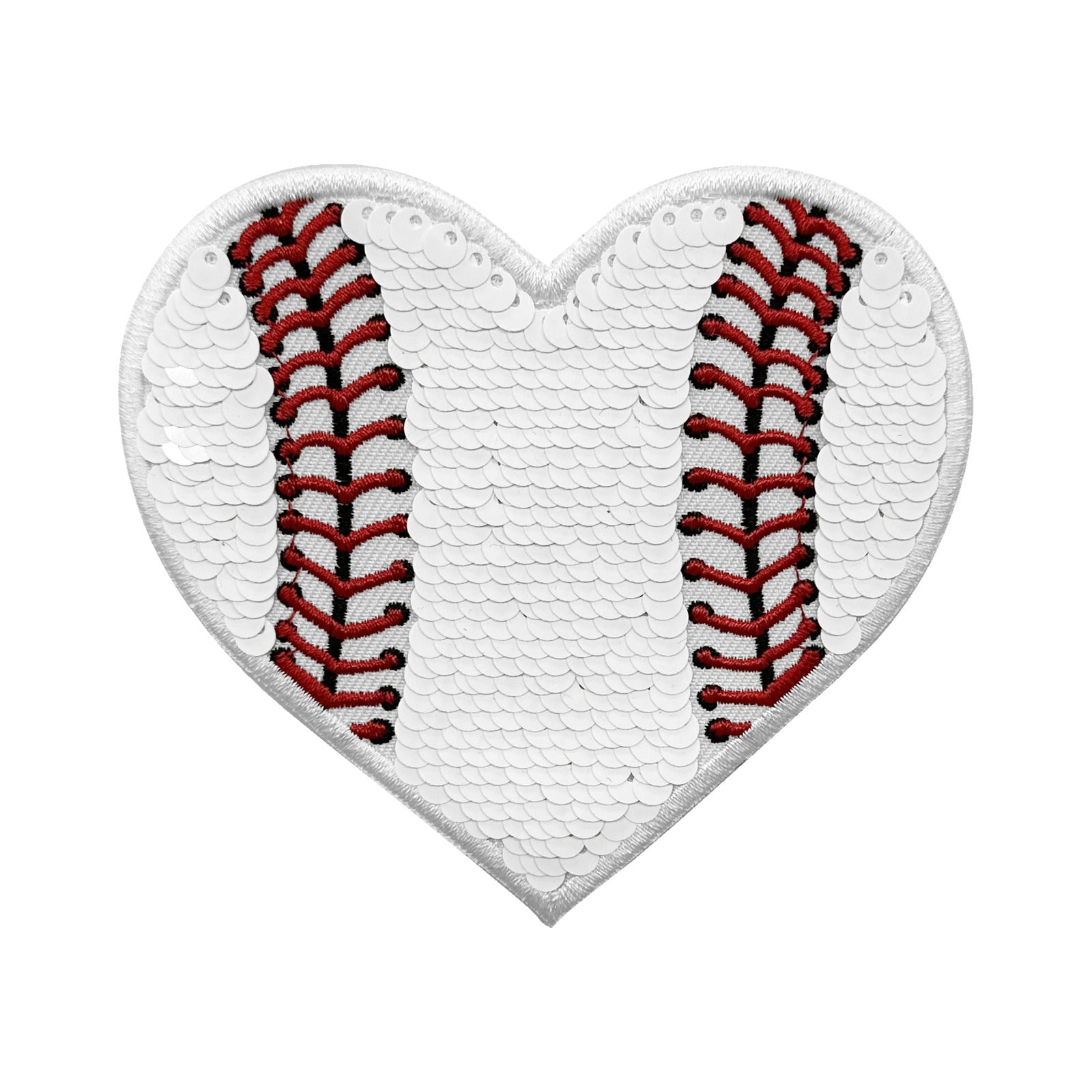 Baseball Heart | Shinny Sequin - PAT - 091
