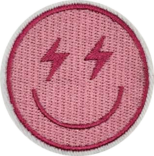 Load image into Gallery viewer, Lightning Eyes Smiley | Embroidery Patch - PAT - 143
