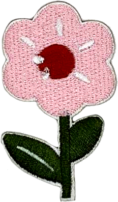 Pink Flower | Embroidery Patch - PAT - 137