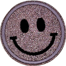 Load image into Gallery viewer, Pink Smiley | Glitter Patch - PAT - 159
