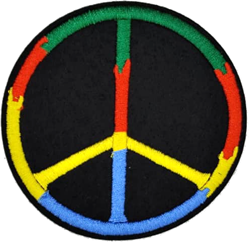 Colorful Peace Sign | Embroidery Patch - PAT - 135