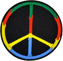 Load image into Gallery viewer, Colorful Peace Sign | Embroidery Patch - PAT - 135
