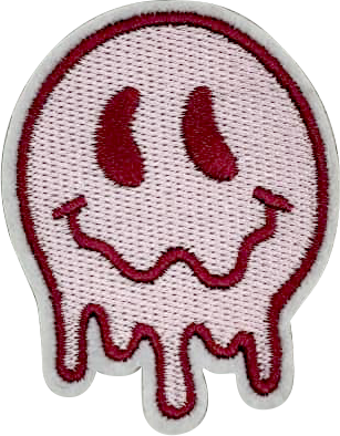 Melting Face Smiley | Embroidery Patch - PAT - 150