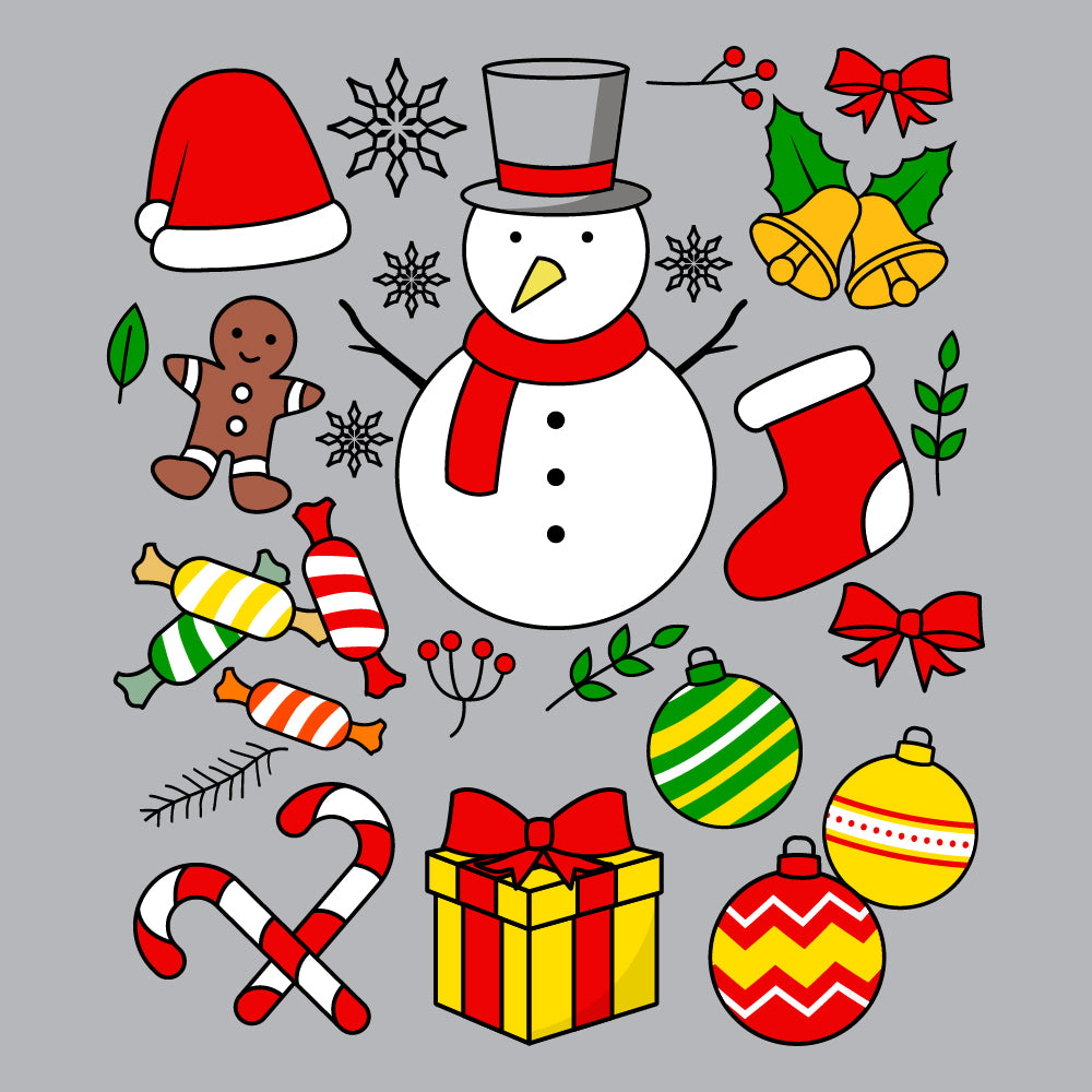 Present, snowman, sock - XMS - 375