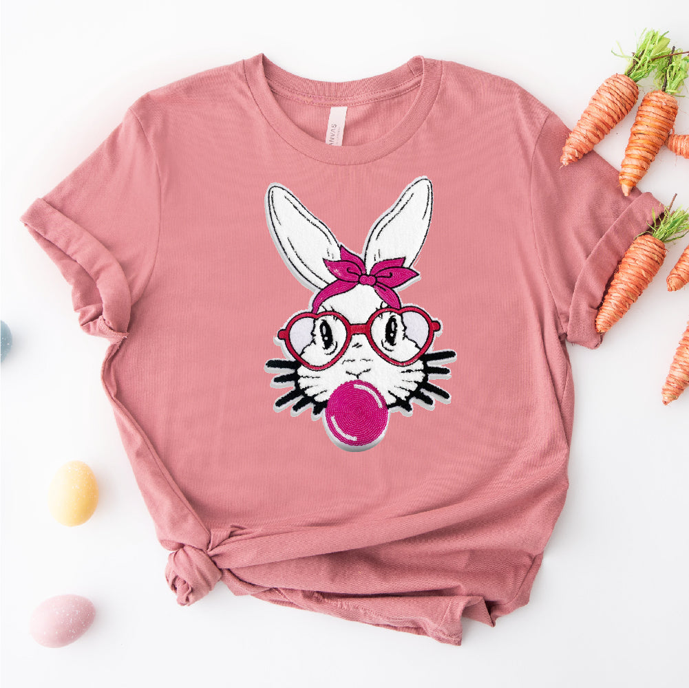 Rabbit With Glasses | Chenille Patch - PAT - 084