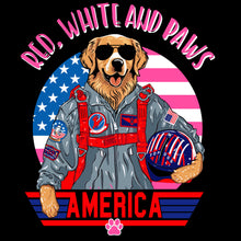 Load image into Gallery viewer, Red White And Paws - USA - 312
