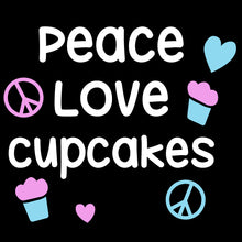 Load image into Gallery viewer, Love, cupcakes, peace - KID - 233
