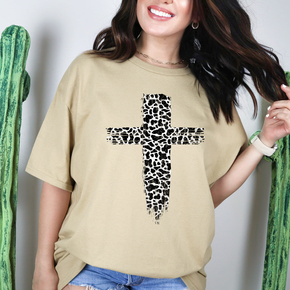 Cheetah Printed Cross - CHR - 335