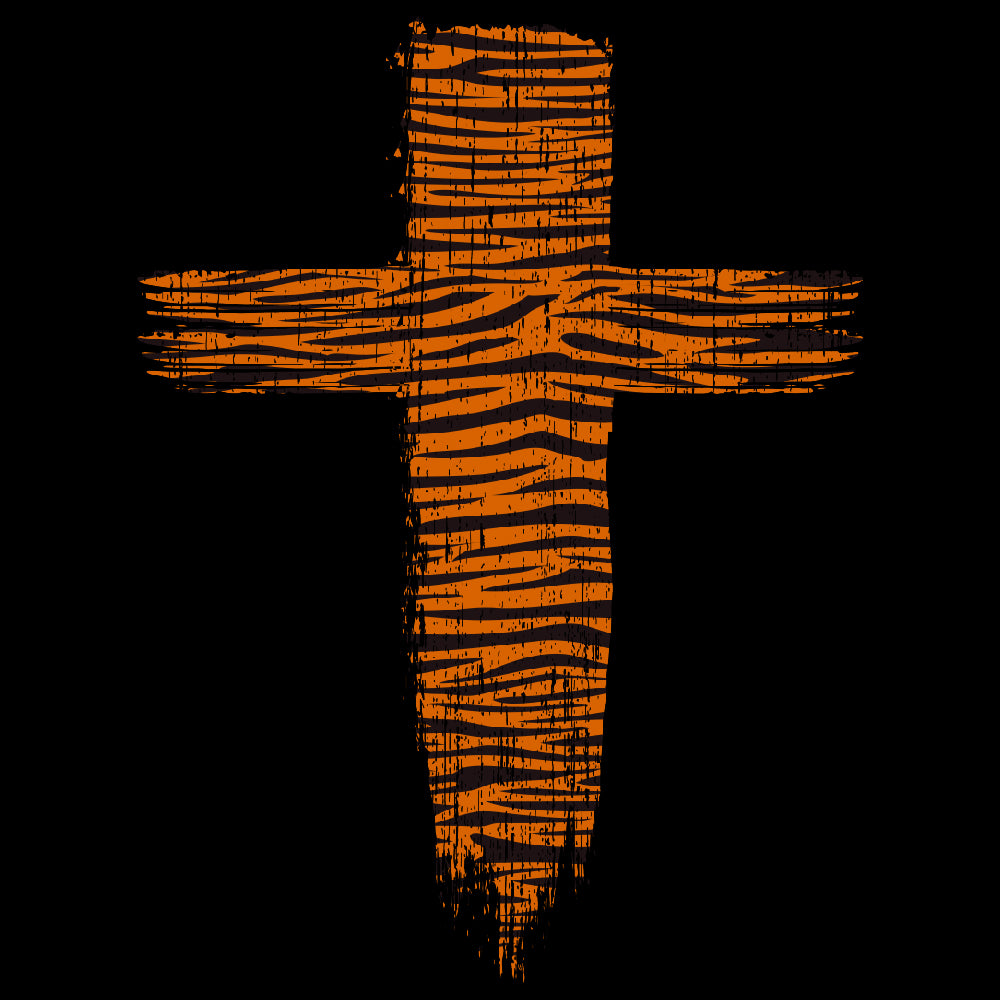 Tiger Stripped Cross - CHR - 333