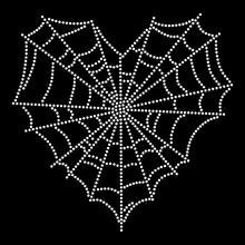 Load image into Gallery viewer, Halloween Heart | Rhinestones - RHN - 192
