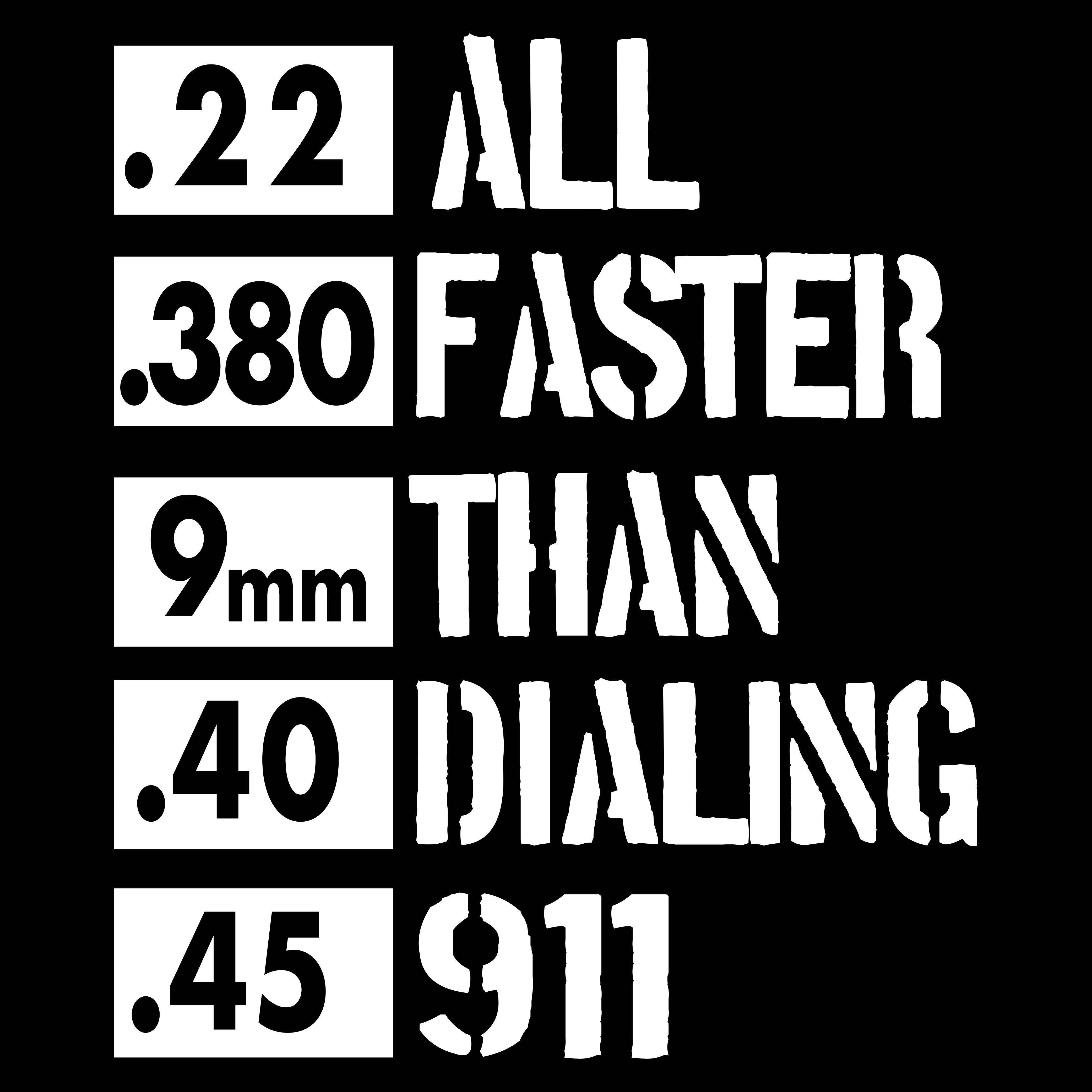 Faster Than Dialing 911 - PK - USA - 036