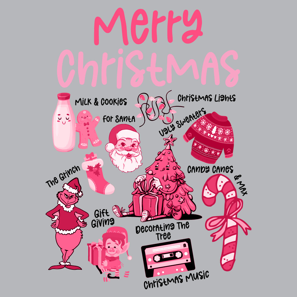 Merry Christmas pink - XMS - 383