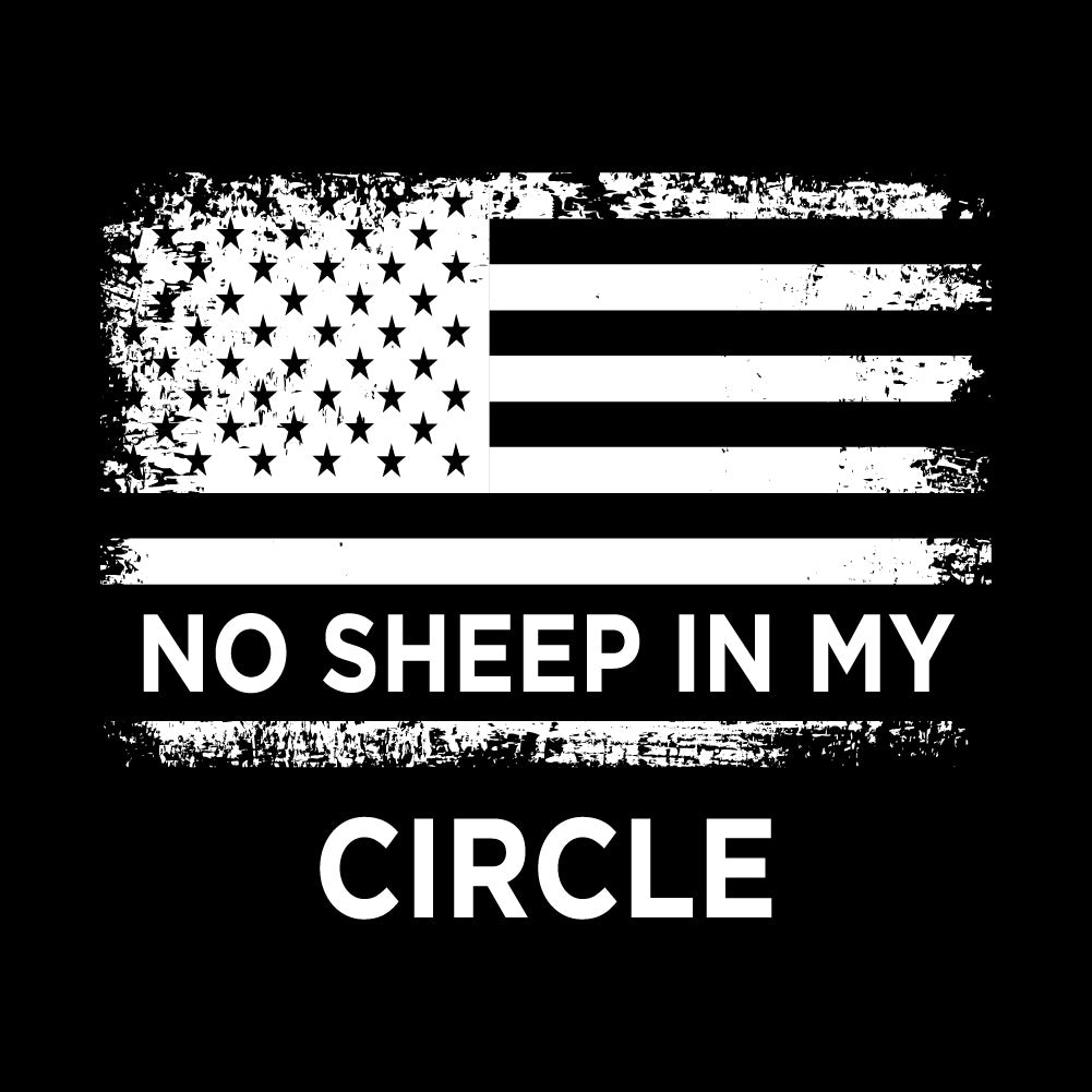 NO SHEEP IN MY CIRCLE - USA - 126 USA FLAG
