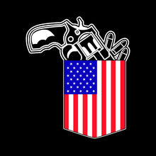 Load image into Gallery viewer, Bullets &amp; Gun Pocket - USA - 072 USA FLAG
