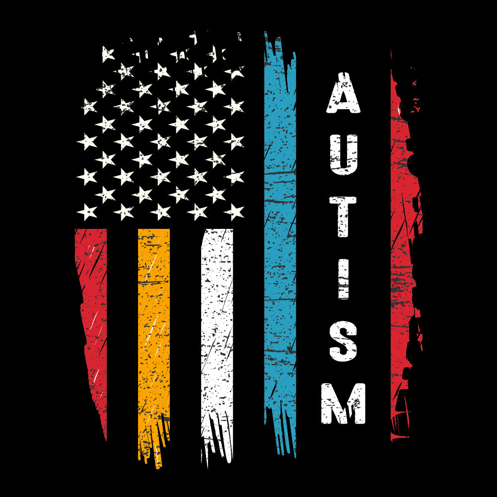 Autism Usa Flag - FAM - 075