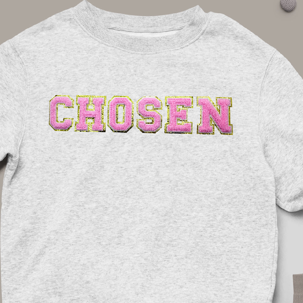 CHOSEN - ﻿Chenille Letters with glitter - PAT - 008