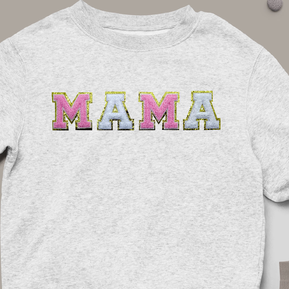 MAMA - ﻿Chenille Letters with glitter - PAT - 001