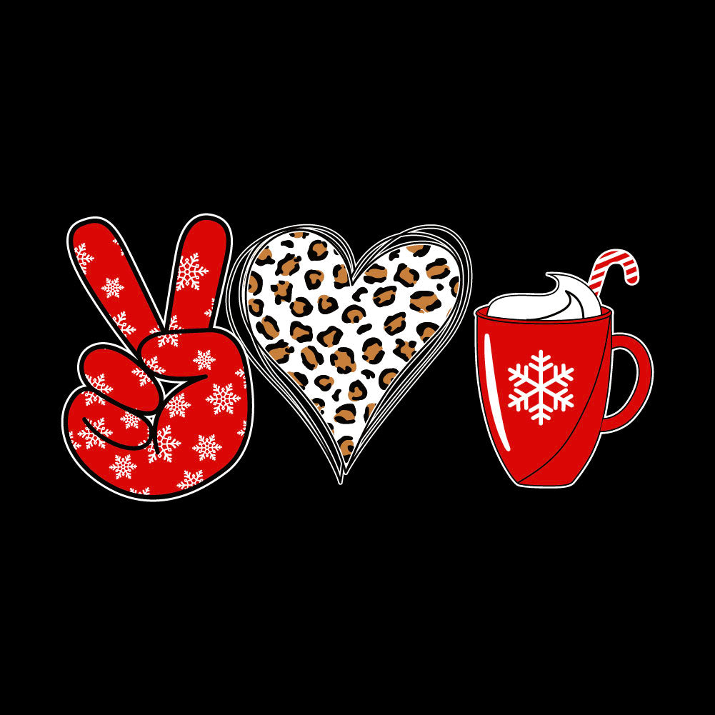 Peace Love Hot Coco Christmas - XMS - 039  / winter