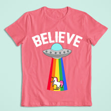 Load image into Gallery viewer, UFO Spaceship BELIEVE IN UNICORNS- PRD - 021
