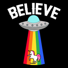 Load image into Gallery viewer, UFO Spaceship BELIEVE IN UNICORNS- PRD - 021
