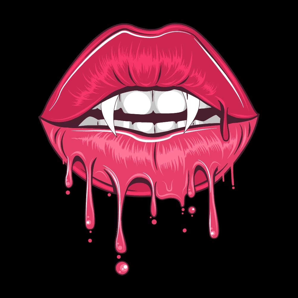 Red Vampire Lips - STN - 049