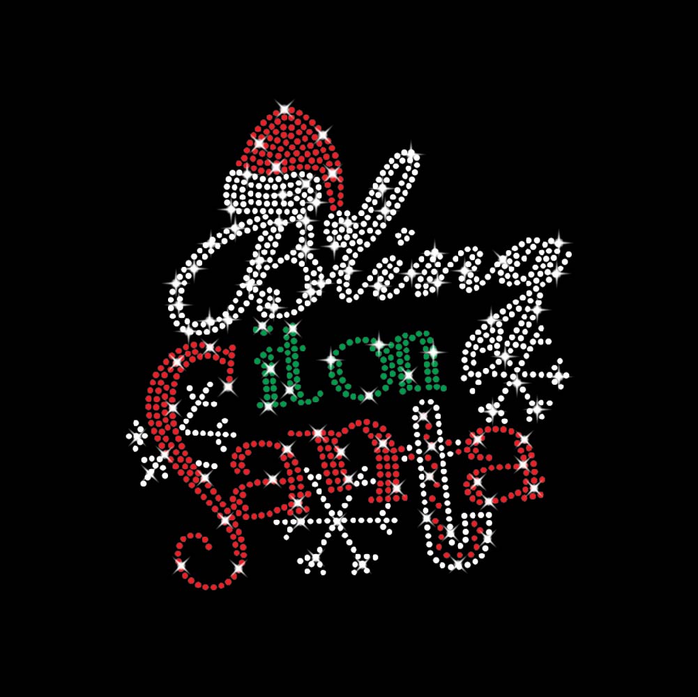 Bling It On Santa | Rhinestones - RHN - 090