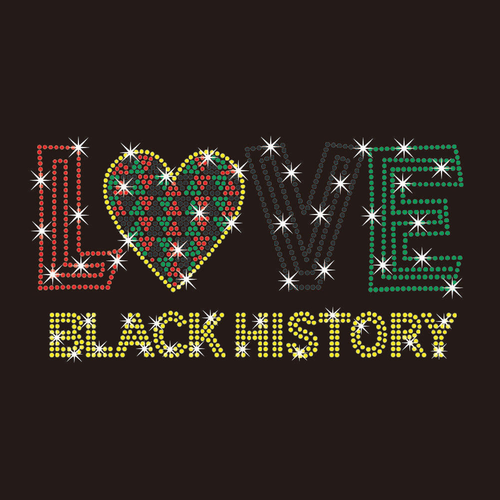 Love Black History | Rhinestones - RHN - 112
