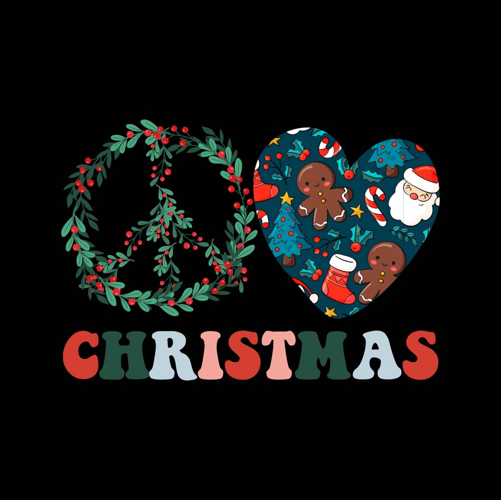 CHRISTMAS Peace and Love  - PK - XMS - 017