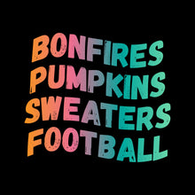 Load image into Gallery viewer, Bonfires Pumpkins Sweaters Football - STN - 087
