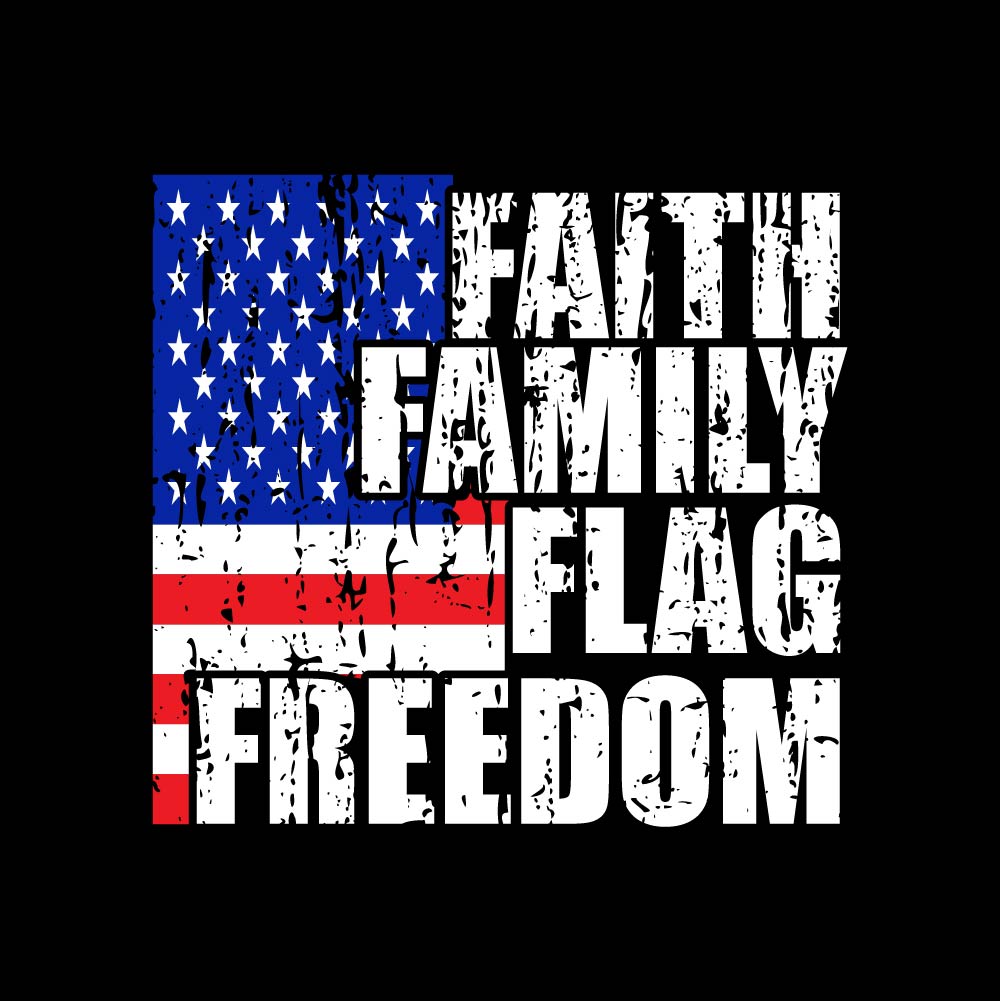 Faith Family Flag Freedom - PK - USA - 012