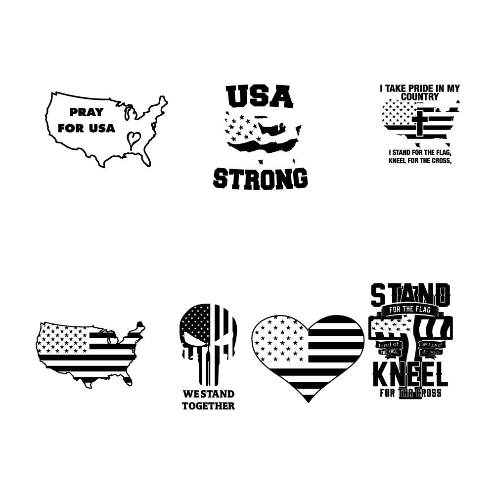 USA MAP BLACK - PK - USA - 032