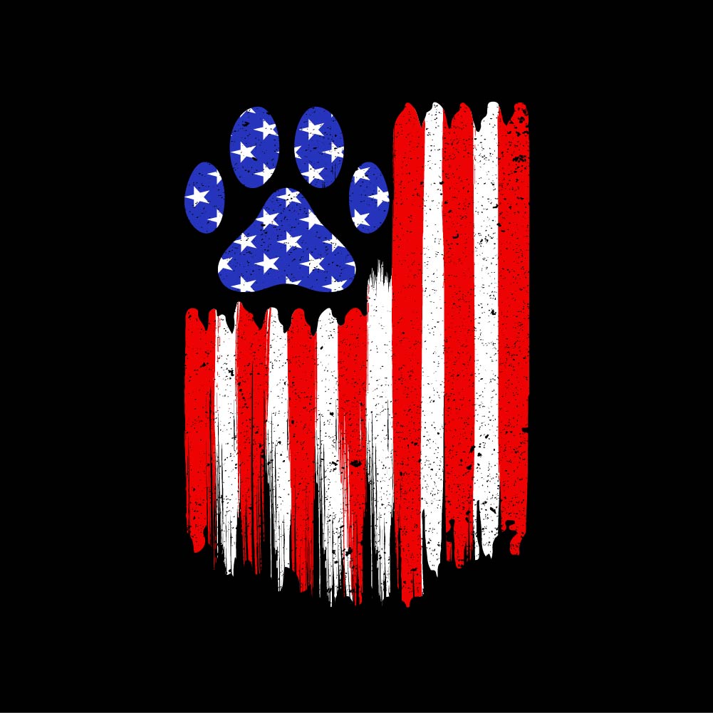 PAW FOOT USA FLAG - PET - 028 USA FLAG