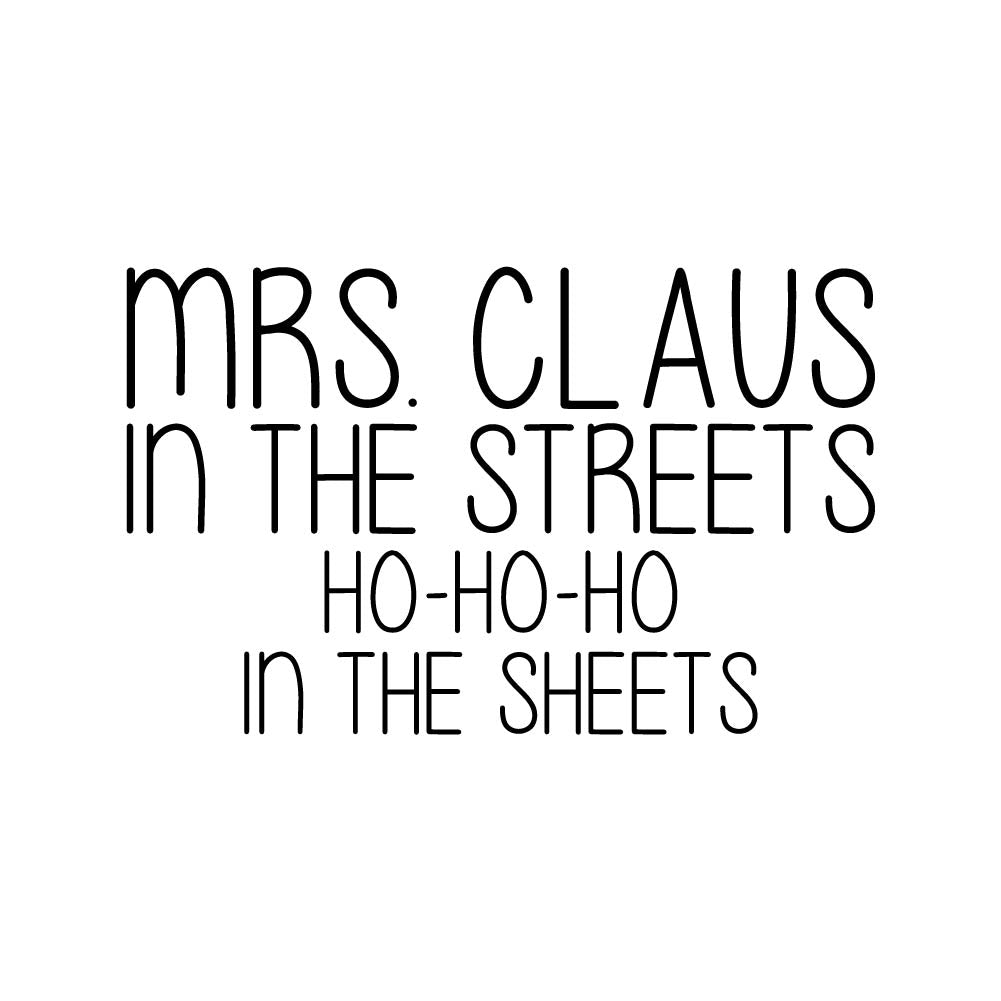 MRS. CLAUS IN THE STREETS HO-HO-HO- XMS - 219