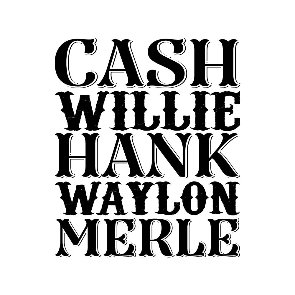 CASH WILLIE HANK WAYLON MERLE - STN - 052 – Stock Transfers